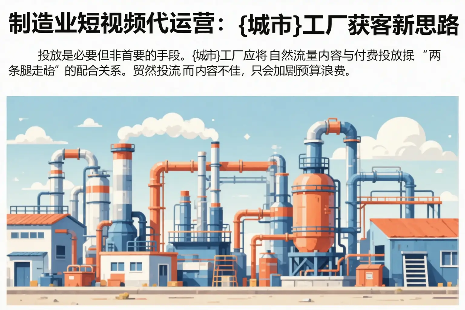 制造业短视频代运营:宜城工厂获客新思路